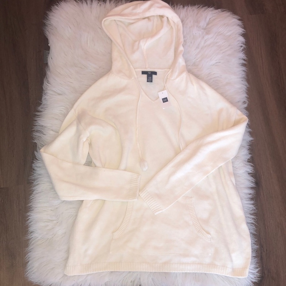 Gap Hooded Pom Pom Sweater